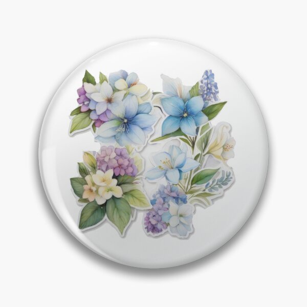 Item preview, Bright Watercolor Flower Stickers (1255) designed and sold by WASjourney.