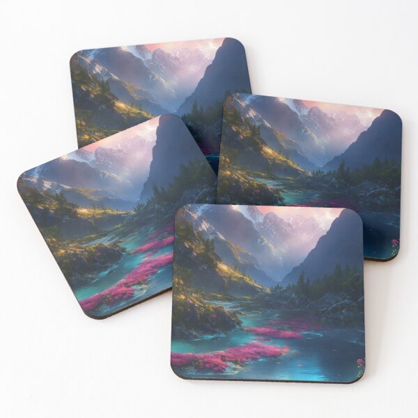 Item preview, Enchanted Mountain Valley Sunset designed and sold by John v p.