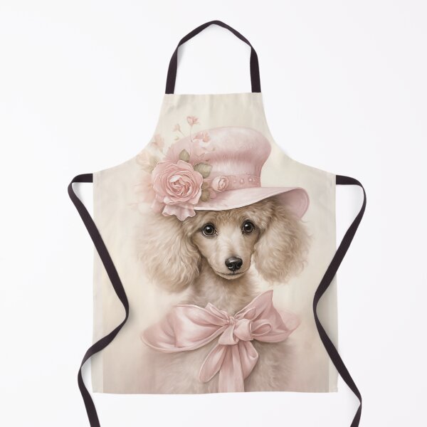 Item preview, White Poodle in hat designed and sold by PetsArt.