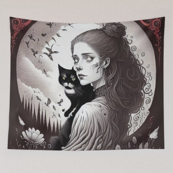 Item preview, Her Familiar designed and sold by BiancaDPetals.