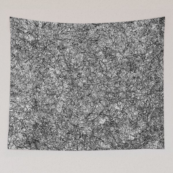Item preview, Black and white abstract expressive print  designed and sold by DFLC Prints.