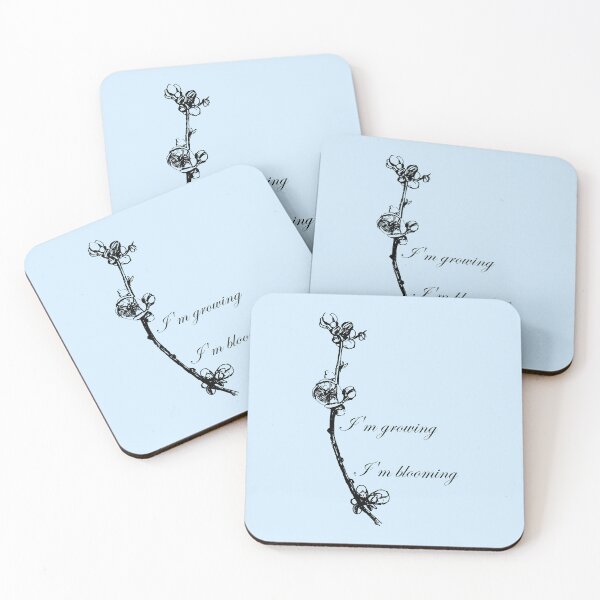 Item preview, I'm growing in light blue designed and sold by Creative Soul Art.