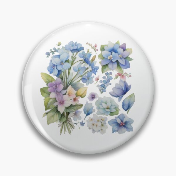 Item preview, Whimsical Watercolor Flower Stickers (1258) designed and sold by WASjourney.