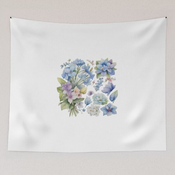Item preview, Whimsical Watercolor Flower Stickers (1258) designed and sold by WASjourney.