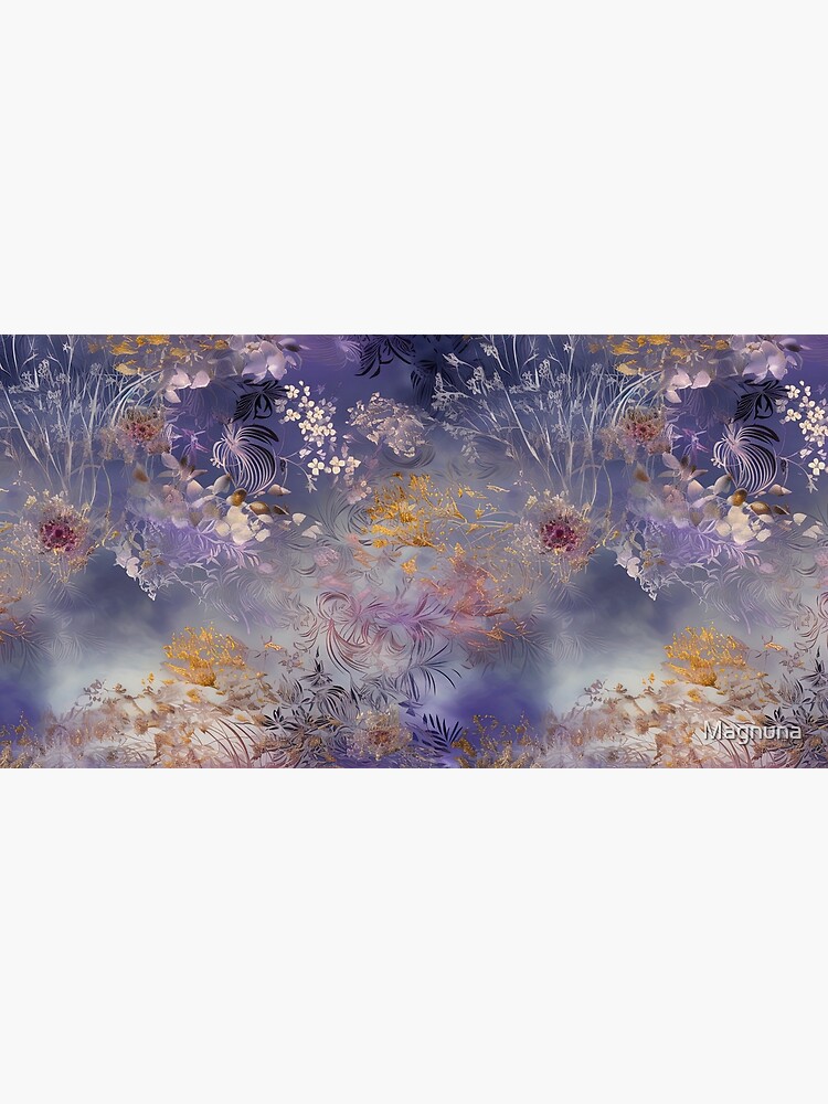 Aperçu 5 sur 5. Tapis de souris avec l'œuvre Motif floral délicat créée et vendue par Magnuna.