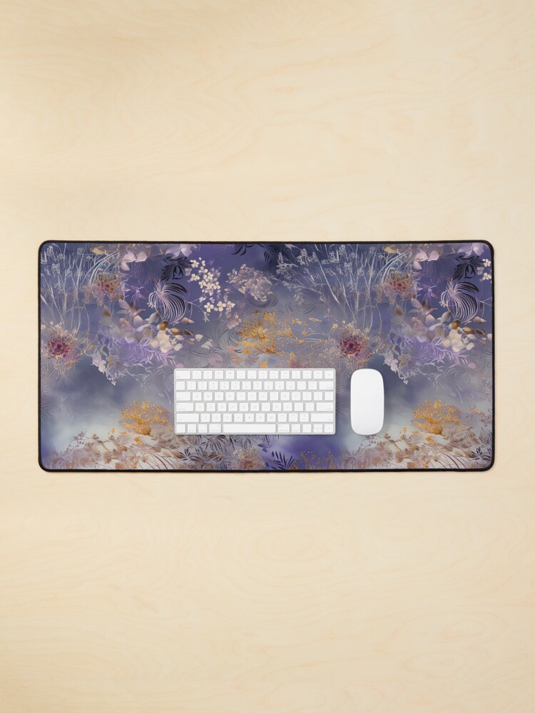 Aperçu 1 sur 5. Tapis de souris avec l'œuvre Motif floral délicat créée et vendue par Magnuna.