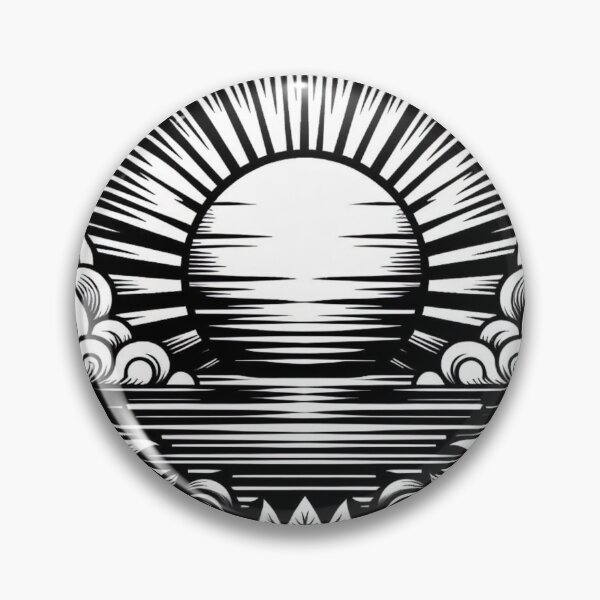 Item preview, Silent Horizon: Black and White Sunset Pattern designed and sold by Rui Fernandes.