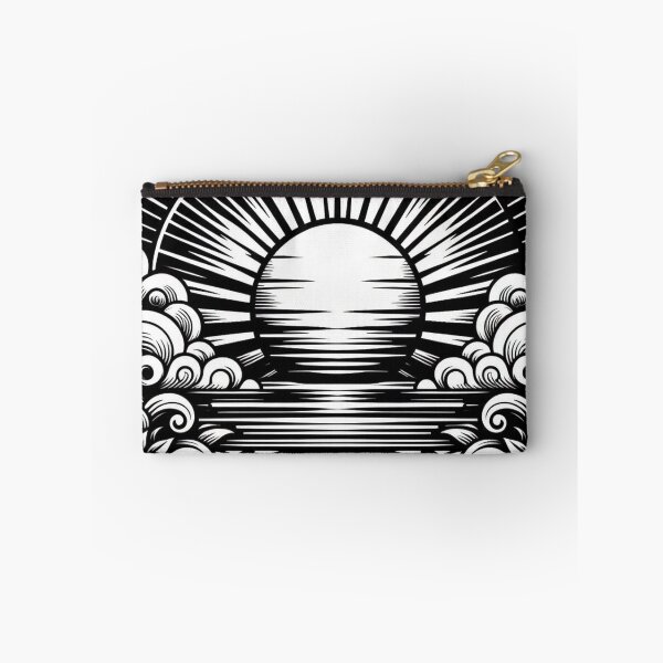 Item preview, Silent Horizon: Black and White Sunset Pattern designed and sold by Rui Fernandes.