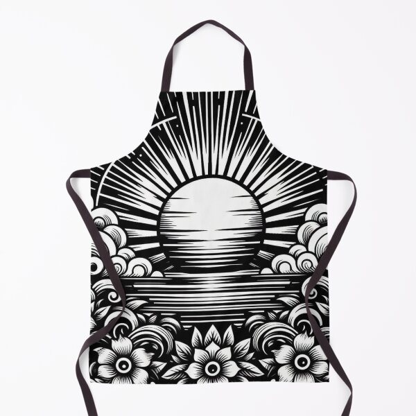 Item preview, Silent Horizon: Black and White Sunset Pattern designed and sold by Rui Fernandes.