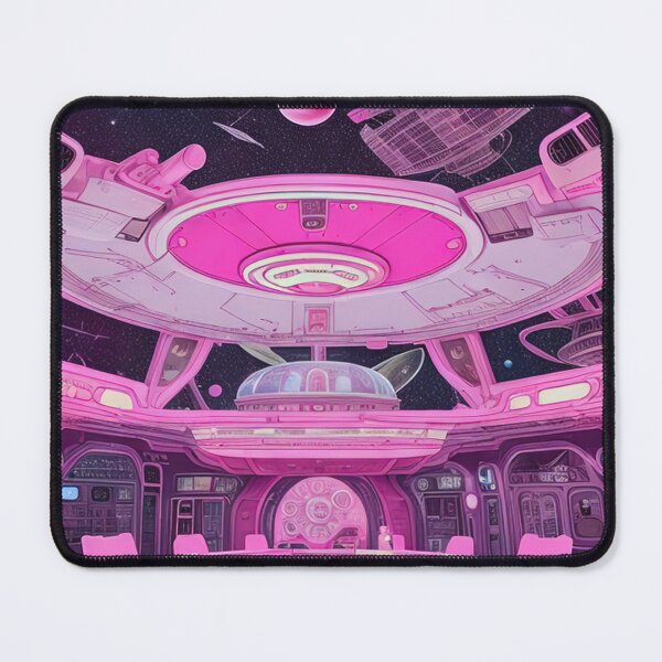 Item preview, Pink Spaceship, space, universe, stars, earth, astronomy, sky, future, galaxy, sci fi, designed and sold by Cyber Kids.