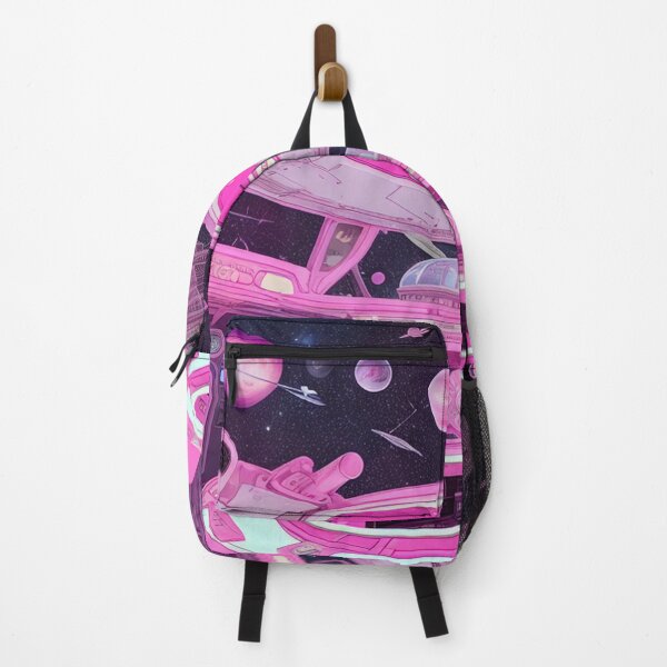 Item preview, Pink Spaceship, space, universe, stars, earth, astronomy, sky, future, galaxy, sci fi,  designed and sold by Cyber Kids.