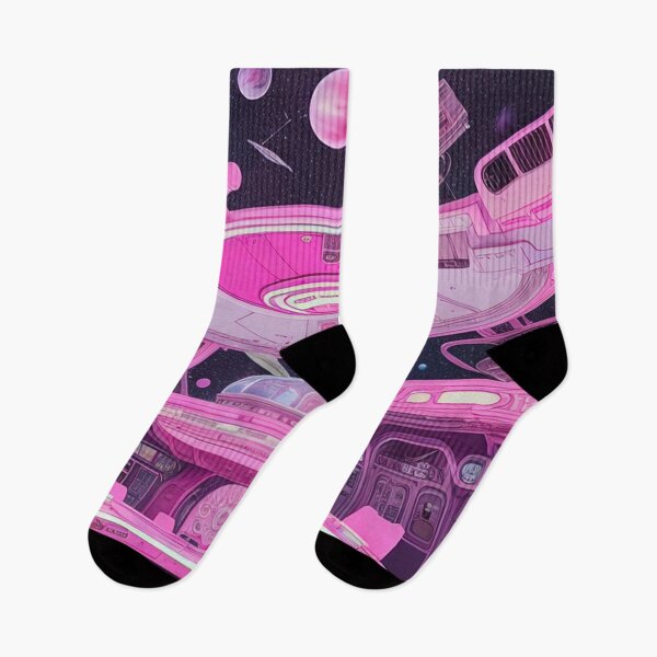 Item preview, Pink Spaceship, space, universe, stars, earth, astronomy, sky, future, galaxy, sci fi,  designed and sold by Cyber Kids.
