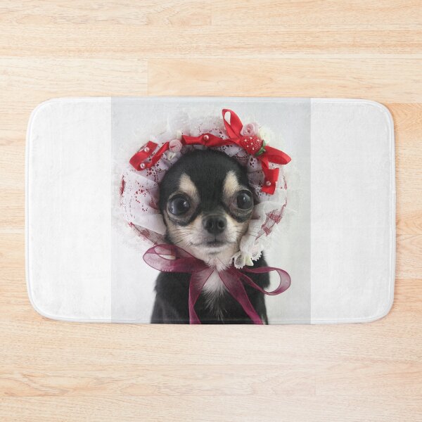 Item preview, Black Chihuahua Dog Wearing Head Dress Costume designed and sold by VanGaldo.