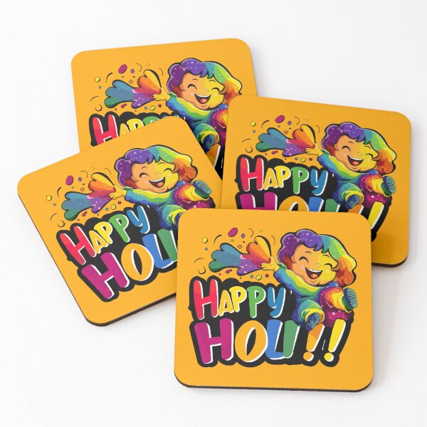 Item preview, Exuberant Holi Joy: Child's Playful Celebration of the Colorful Festival designed and sold by FebricFusion.