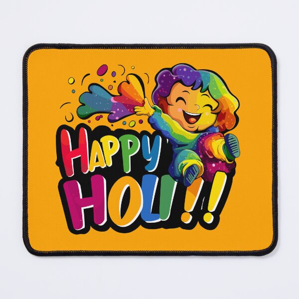 Item preview, Exuberant Holi Joy: Child's Playful Celebration of the Colorful Festival designed and sold by FebricFusion.
