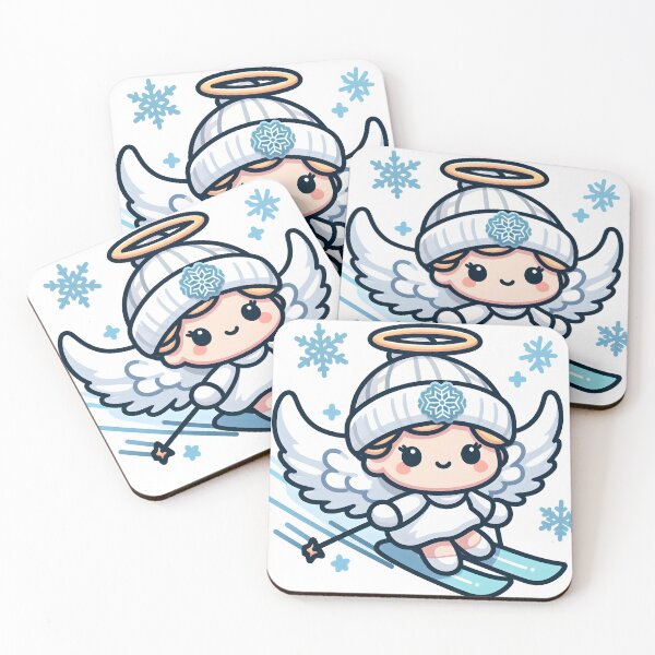 Item preview, Kawaii Pleasant Angel With A Snowflake Headband designed and sold by CanvasCutie.