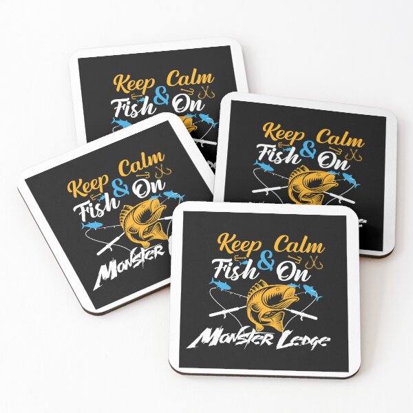 Item preview, keep calm & fish on, fishing t shirt design designed and sold by Graphic Botique.
