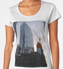New York, Manhattan, New York City, Skyscraper, tower block, high rise building, tower, block, high rise, building Women's Premium T-Shirt