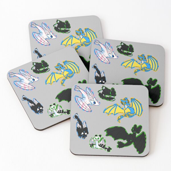 Item preview, Httyd as slugcats|Rain world x httyd| designed and sold by RandomLynxInBeanie.