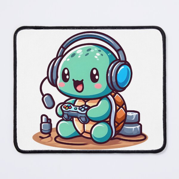 Item preview, Kawaii Turtle With Headset designed and sold by CanvasCutie.