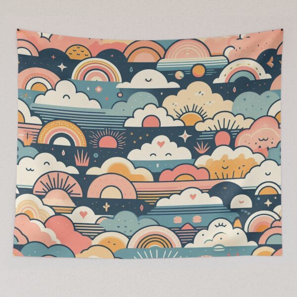 Item preview, Pastel Sky: Gentle Sunset Pattern designed and sold by Rui Fernandes.