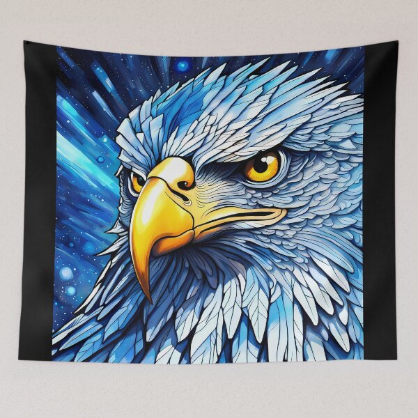 Item preview, Blue Crystal Eagle, Ai Generated Art  designed and sold by ACC .