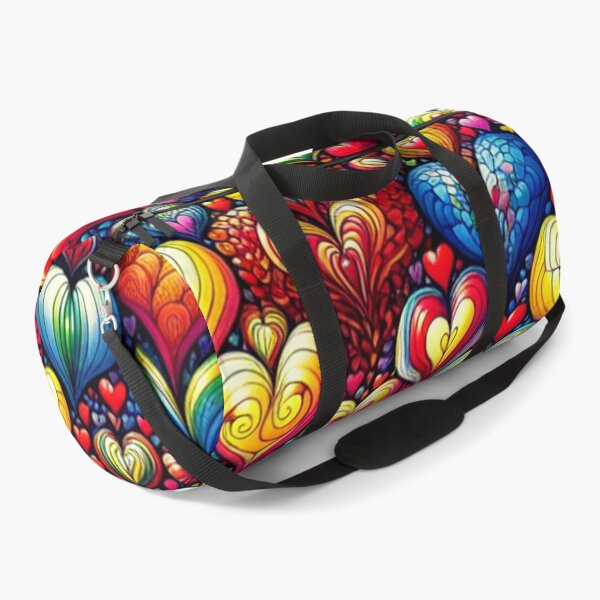 Item preview, Vibrant Technicolor Hearts Pattern Design, Abstract Designs, Unique Gifts, Digital Art Prints, Trendy Textiles designed and sold by ATSCreationsZA.