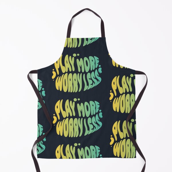 Item preview, Play More Worry Less | 60s Psy Lettering designed and sold by monkeybusiness.pt.