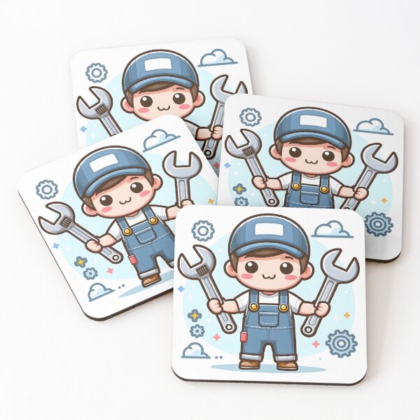 Item preview, Kawaii Mechanic: Holding A Wrench designed and sold by CanvasCutie.