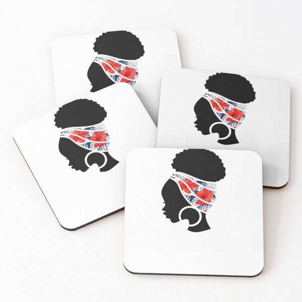 Item preview, Afro Woman with Tropical Floral Pattern, Black History  designed and sold by Logiamerch.