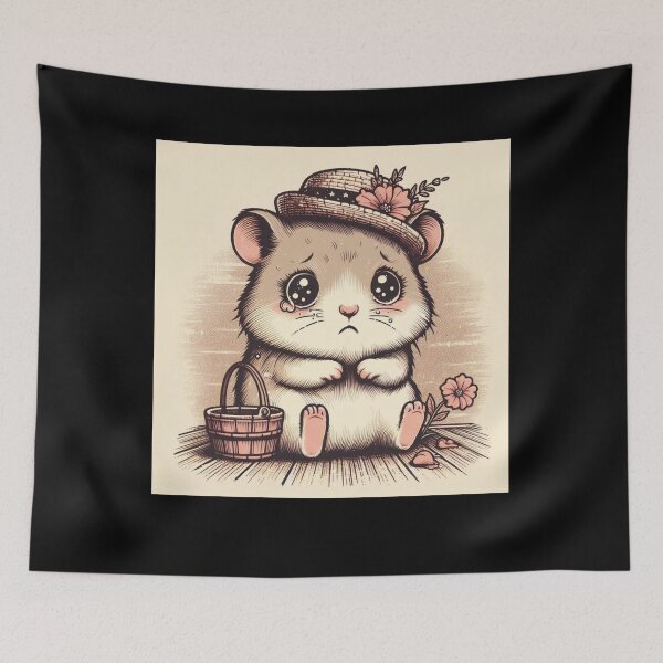 Item preview, Sad Hamster -  Cute Hamster design designed and sold by Empiredesigner3.
