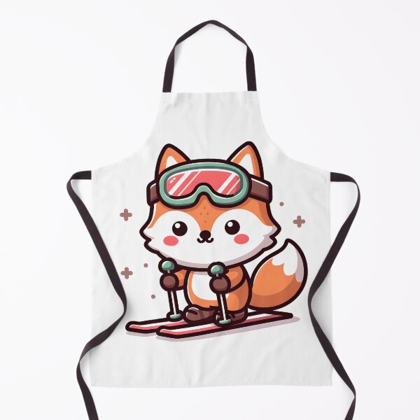 Item preview, Kawaii Fox With Ski Goggles designed and sold by CanvasCutie.