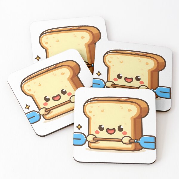 Artikelvorschau, Kawaii Toast mit Ruder entworfen und verkauft von CanvasCutie.