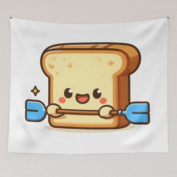 Item preview, Kawaii Toast With Oar designed and sold by CanvasCutie.
