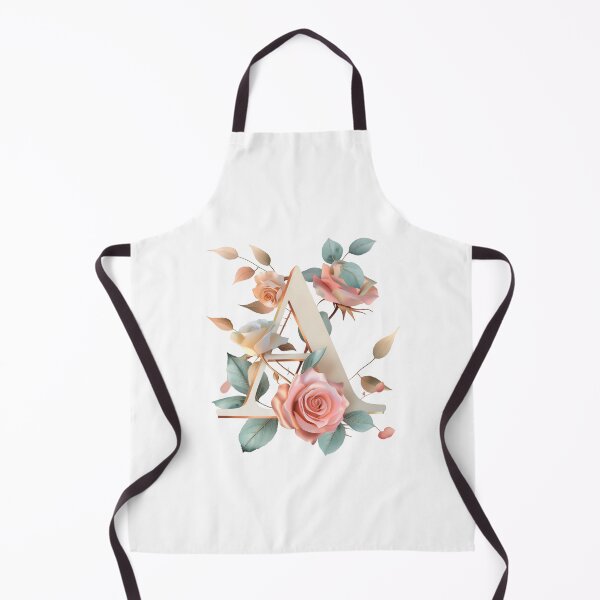 Item preview, Floral Elegance with Letter A designed and sold by MidArtFusion.