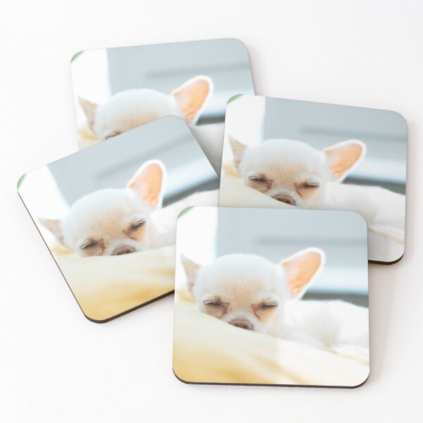 Item preview, Sleeping White Chihuahua Puppy designed and sold by VanGaldo.