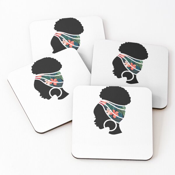 Item preview, Afro Woman with Tropical Floral Pattern, Black History  designed and sold by Logiamerch.