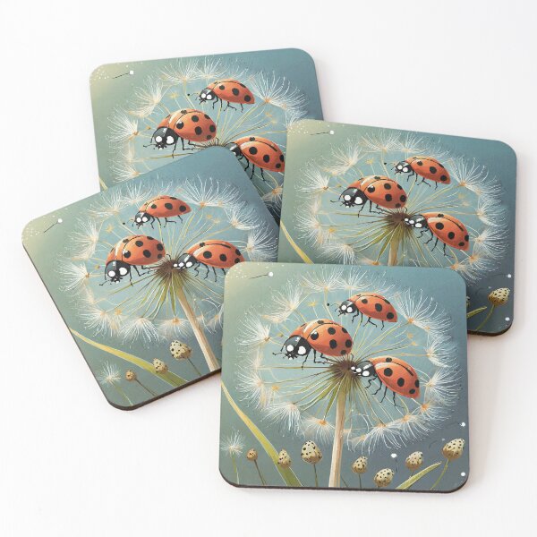 Item preview, Ladybug Dandelion Invasion designed and sold by omerfdln34.