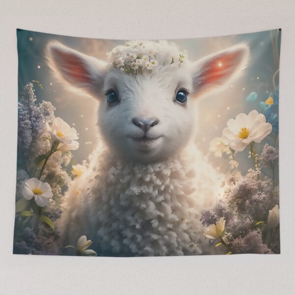 Item preview, Blossom Breeze: Little Lamb in the Field designed and sold by Dreamsinpastel.