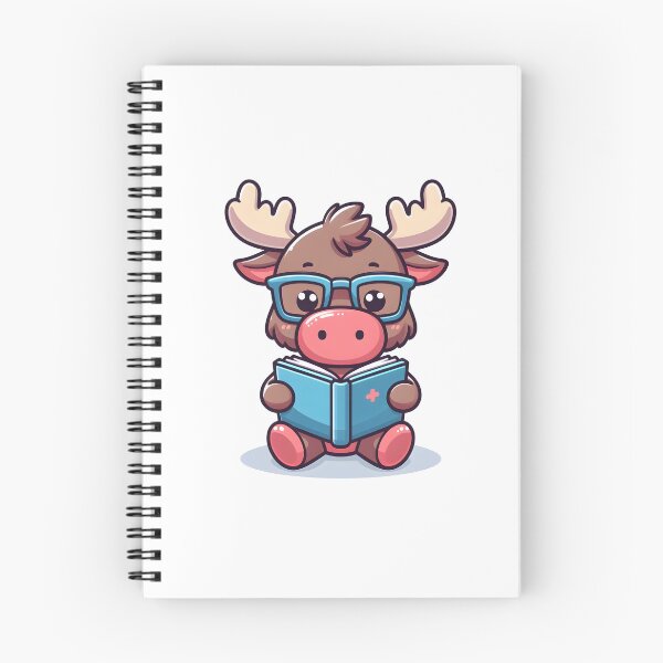 Item preview, Kawaii Moose With Glasses designed and sold by CanvasCutie.