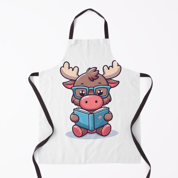 Item preview, Kawaii Moose With Glasses designed and sold by CanvasCutie.