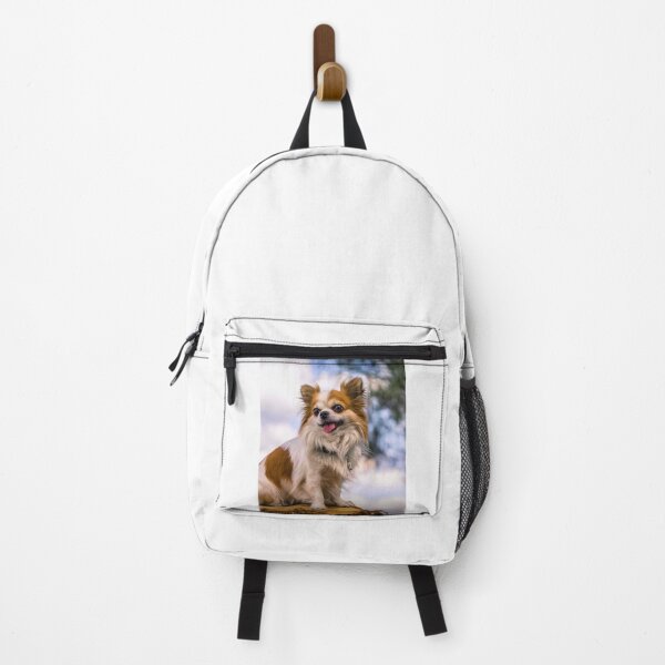 Item preview, Long Haired Chihuahua Dog Resting on Wood designed and sold by VanGaldo.