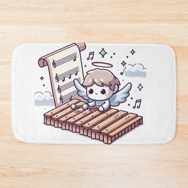 Item preview, Kawaii Xylophonist With Angel Wings designed and sold by CanvasCutie.
