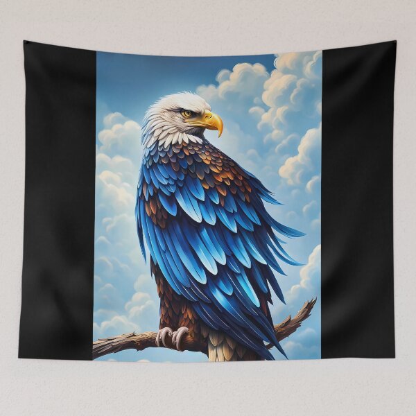 Item preview, Eagle with Blue Wings, Ai Generated Art  designed and sold by ACC .