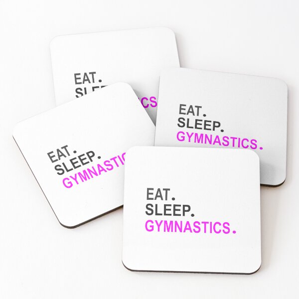 Item preview, Eat Sleep Gymnastics White & Black designed and sold by Jacob Riley.