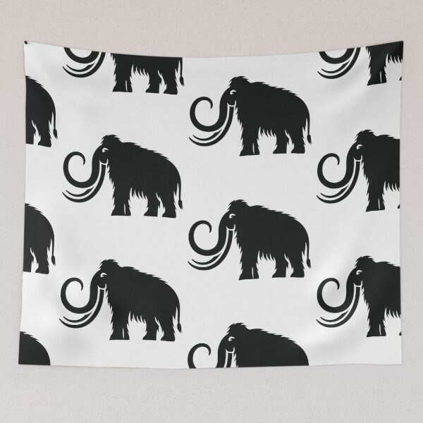 Item preview, Mammoth Silhoutte, Wild Animals, Animal Silhoutte designed and sold by SnuggleSafari.