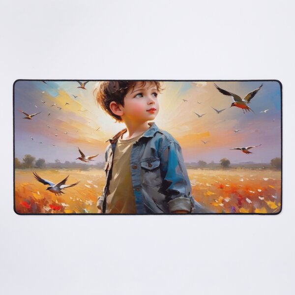 Item preview, Young boy in a field designed and sold by m-y-A-I-A-R-T-.