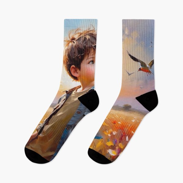 Item preview, Young boy in a field designed and sold by M-Y-A-R-T-.