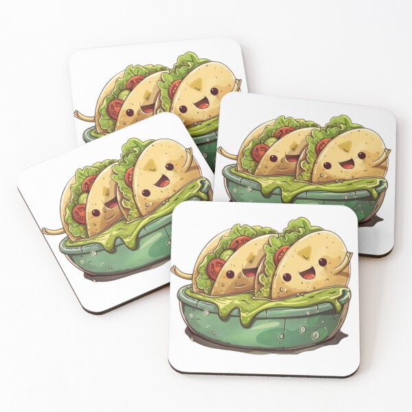 Item preview, A Taste of Mexican Delight: Tacos in a Bowl of Guacamole designed and sold by  Bold Border Studio..
