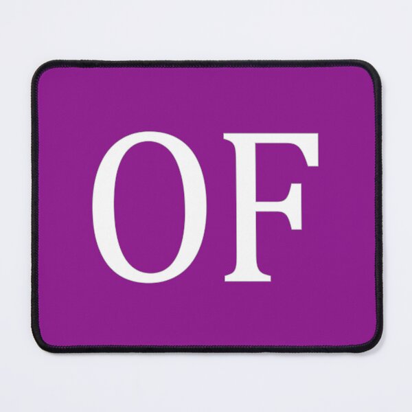 Item preview, OF Initials Monogram Elegant White Letters designed and sold by Jeallan Designs.